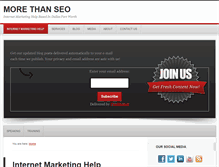 Tablet Screenshot of morethanseo.com